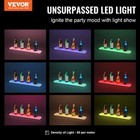 Vevor Wall Mounted Led Lighted Liquor Bottle Display Home Bar Shelf  30  1-step