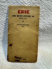 Vtg Erie Meter Systems Motor Pump Sulfa Thia-zole Handi Tapes Buyers Sample