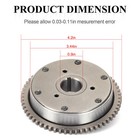 One Way Starter Clutch Gear For Polaris Rzr 170 2009-2021   0454594 0454742