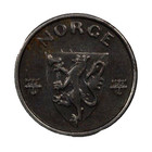 1945 Norway Iron Coin 5 Ore - Wwii - Rare