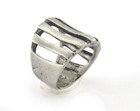 Ring Adjustable Ring 19mm Antique Silver Plated Brass 18mm 8us Inner Size 3333