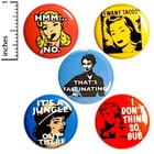 50s 60s Sarcastic Women Pin Buttons 5 Pack Vintage Style Feminist Pins 1    P75-3