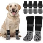 4-pack Anti-slip Dog Socks With Strong Grip Paw Protection For Pets Usa Seller