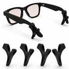 Adjustable Silicone Eyeglass Ear Grips - Anti-slip Eyewear Retainers  4 Pack