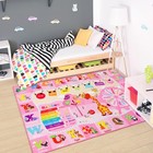 Chicrug Educational Kid Area Rug Playroom  6x9 Feet Tpr Non Slip Kids Classroom