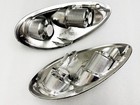 Set Of Pair Chrome Clear Taillights For 2001-2005 Chrysler Pt Cruiser