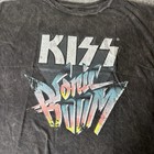Vintage Canvas Sonic Boom Kiss T-shirt  Size Lg  Unisex Distressed Charcoal 0075