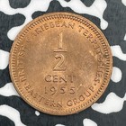 1955 Eastern Caribbean Territories 1 2 Cent Lot f8888 High Grade  Beautiful 
