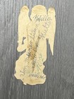 Antique German Die-cut Angel Scrap Ephemera Victorian Memento Grapes
