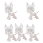 1-5pcs Great Dane Custom White Base Lps Dog For Girl Playset Gift Painting Toys