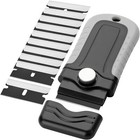 Razor Blade Scraper Locking W 10 Steel Blades Window Glass Decals Stickers Tint