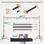 Photo video Studio Backdrop Stand Kit - Adjustable  Support System