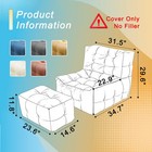Bean Bag Chairs For Adults   no Filler  Big Bean Bag Cover Lounger Chairs  Wa   