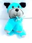 Vintage Blue Puppy Dog Carnival Stuffed Animal  Plush