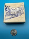 Covered Bridge Vintage River Scene Rubber Stamp Stampabilities I1041 - New