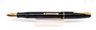 Waterman Vintage Commando Black And Gold Lever Fill Pen--restored-flexible Fine
