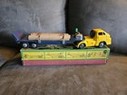 Htf Vintage Bandai Tin Friction Lumber Carrier Truck 365 
