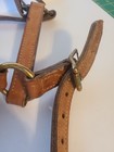 Rare Vintage Macpherson Light Brown Leather Horse Halter 99y Cowboy Ranch Rodeo