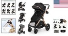 6-in-1 Convertible Baby Stroller With Bassinet Pushchair - Folding Infant New   