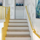 Junefanwei 3ft Gold Iron Hand Railing Sturdy Safety Staircase Handrails Wall