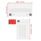 Agm Battery For Yamaha Xv1600a Road Star 1600 Silverado 1999-2003