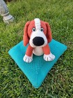 Crochet Orange Dog Handmade Doll Stuffed Animal Toy