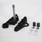 Black Billet Triple Trees Set Fit For Harley Early 4-speed Big Twin 1949-1999