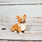 Vintage Corgi Dog Figurine Stelene Crafts Hand Sculpted Rare Made In England