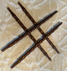 4 Vintage Turned Wood Spindles Balusters Home Salvage Stair Porch Rail Parts 17 