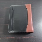 Vintage Franklin Quest Leather 6 Ring Planner Binder Organizer 7  Black