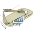Hidden Travel Waist Pack Money Belt Passport Pouch Secure Lightweight Bag
