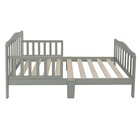 Toddler Bed For Kids Toddler Size Bed Wood W  Safety Guardrails Baby Furniture