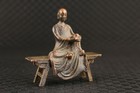 Chinese Asian Tibet Bronze Hand Carved Buddha Blessing Statue Figure