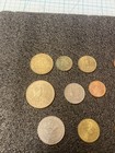 Used Vtg  Mixed Lot Of 15 Varied World Coins  Euro francebahamas philippines 