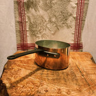 Antique French Copper French Braisi  re-oval Saucepan 17x14cm Or 6 75x5 5 Inches