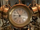 Vintage 7  Seth Thomas Helmsman Ships Wheel Clock Brass Strikes   Bells With Key