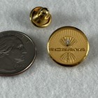 Roxana Rcud1 School District Illinois White Gem Stone 1 10 10k Gold Pin  58505