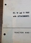 Vtg Ford Tractor Flexo Hitch Disc Harrow Serie 204 Attachment Operating Manual B