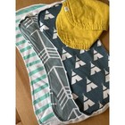 Baby Boy Bundle Copper Pearl Blanket Cotton Bib burp Cloths Sleep Sack Football