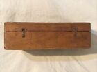 Rare Antique Brass Field Pocket Microscope In Wooden Case Vintage Used 1880-1930