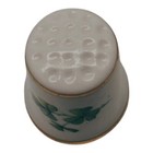Vintage Green Clovers Royal Tara Fine Bone China Handmade Thimble Galway Ireland