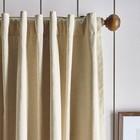 Martha Stewart 2pk Lido Linen 84  Back Tab Lined Curtain Panel