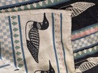 L l  Bean Woven Exclusive Throw Blanket Vintage Geese Duck Pattern 47   x 58   
