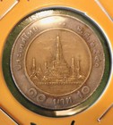 Thailand 1997 King Rama Ix 9  Wat Arun 10 Baht Coin Vf  Bi Metal  Thai Year 2540