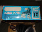 Vintage Chicago Men s Size 10 Black Roller Skates Red Urethane Wheels   Wrench