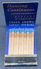 Vintage Chez Paree Nightclub Chicago - Full Unstruck Matchbook