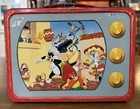 Vintage 1959 Looney Tunes Metal Lunchbox Thermos Lunch Box Set Warner Cartoon Tv