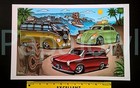 2 Different Vw Tiki Art Beach Volkswagen California Hawaii Surf Poster Prints
