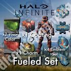 Halo Infinite Dew Fueled Set Visor Charm Coating Emblems-8 Items  You Pick 