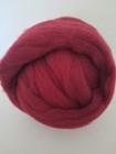 Wool Roving 12 Ounces  Burgandy  Very Soft Merino